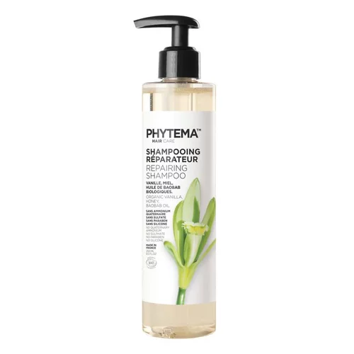 Shampoing Réparateur cheveux secs Flacon pompe 250 ml blanc