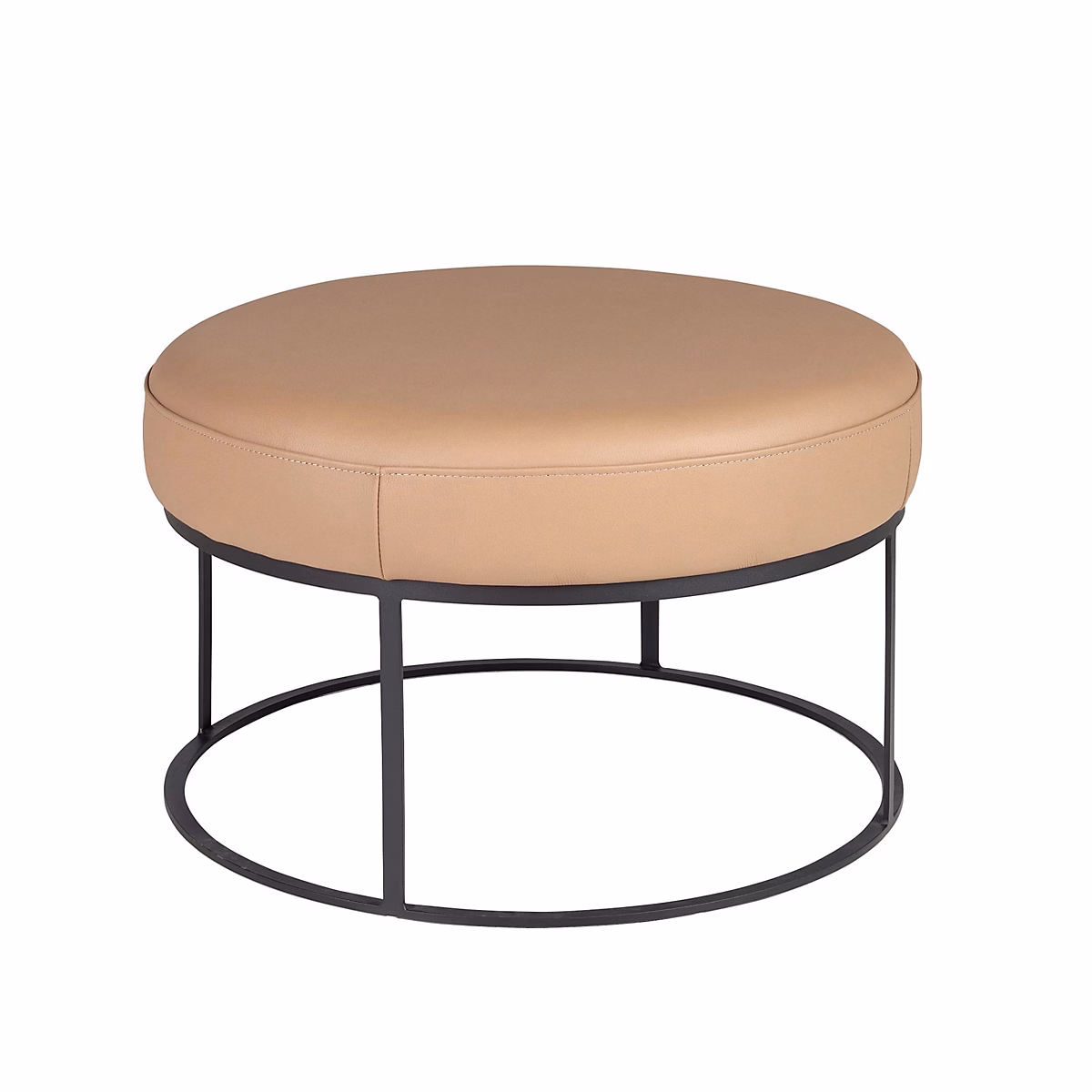 Banquette en cuir marron avec assise rembourrée – Réf. DUPPCXKMV5475161294