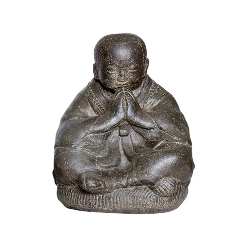 Statue de jardin Moine assis priant H 30 cm