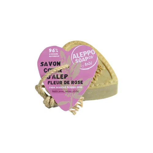 Savon cœur parfum fleur de rose Tadé Méditerranée - 150 g