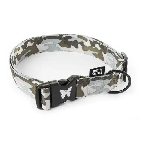 Collier Camouflage gris pour chien - 4x75/90 cm