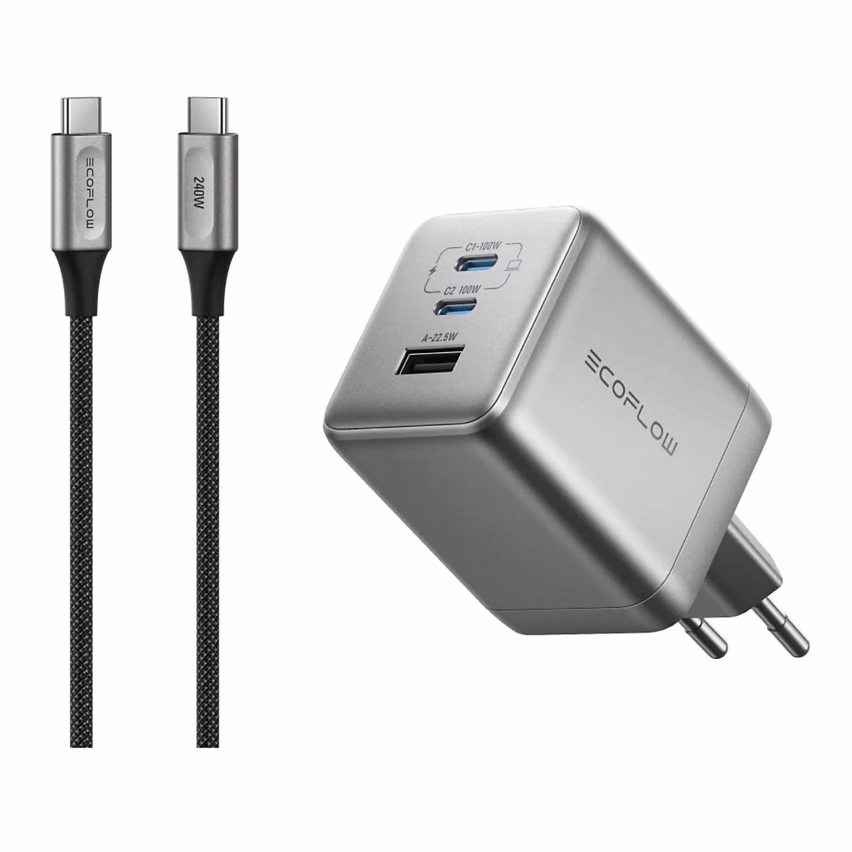 EcoFlow RAPID Charger 65W – Chargeur GaN compact, rapide et universel