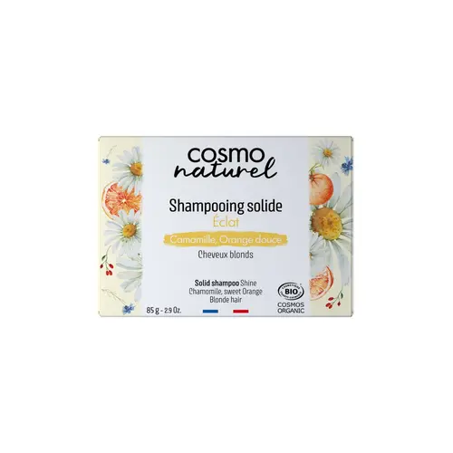 Shampoing solide pour cheveux blonds camomille Cosmo Naturel - 85 g