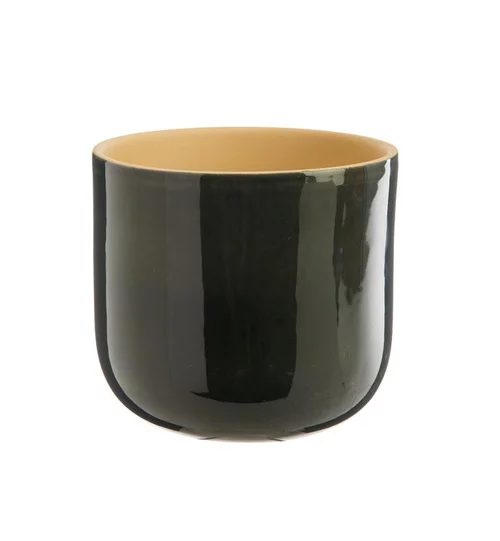 Cache-pot Sandstone en grès gris - Ø 14,5 x 13,4 cm