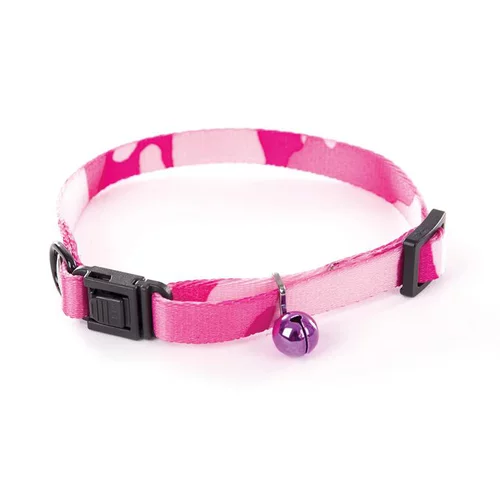 Collier pour chat Camouflage rose