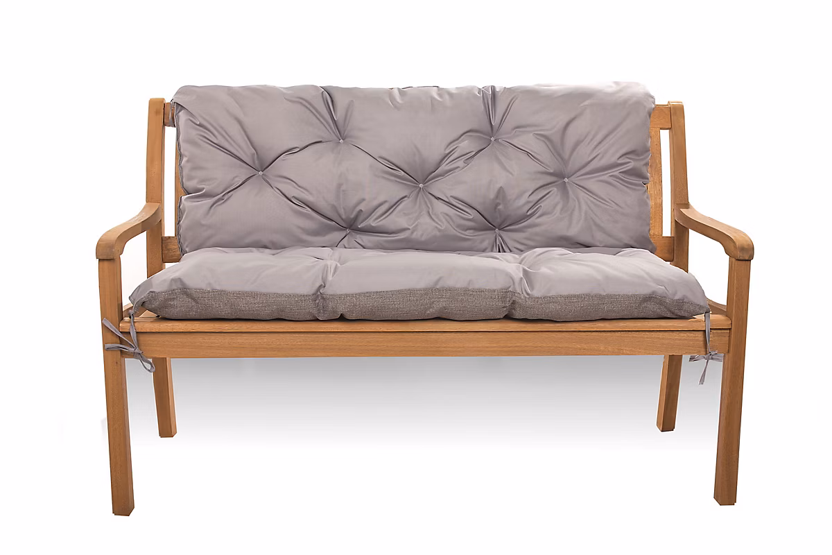 Coussin pour banc de jardin 170 × 50 × 50cm coussin de banc de jardin 3 places Gris coussin de balançoire coussin de banc extérieur