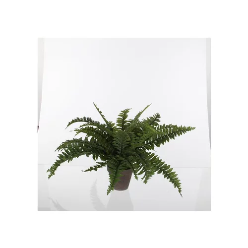 Fougère artificielle verte en pot gris H 42 x Ø 50 cm