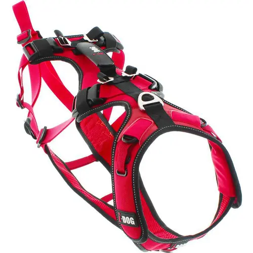 Harnais pour chien coloris rouge I-Dog Confort Trek - Taille M
