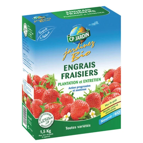 Engrais fraisiers, plantation et entretien CP Jardin jardinez bio - 1,5 kg