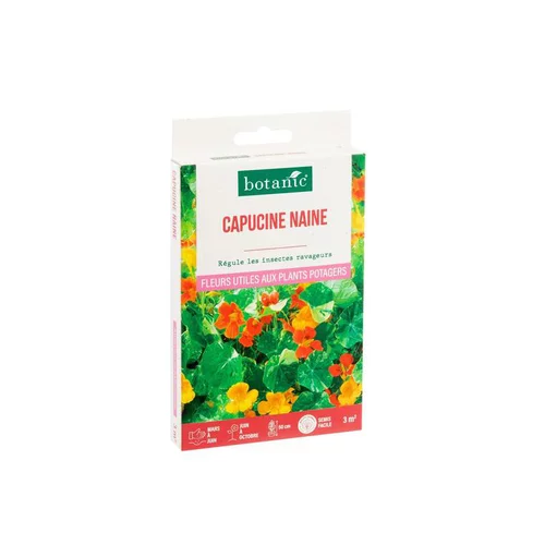 Capucine naine botanic® - graines à semer (3 m²)