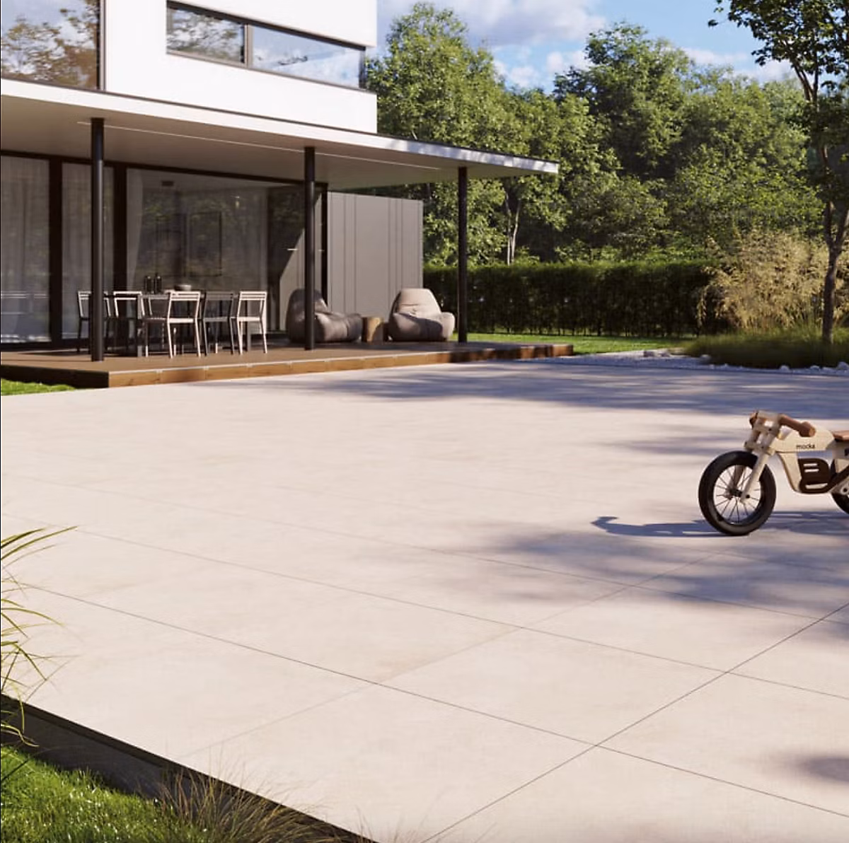 60 × 60 Lot 2 Dalles ép. 20mm Betonico Beige Clair R11 (Paquet de 0 – 72 m2), Allocarrelage