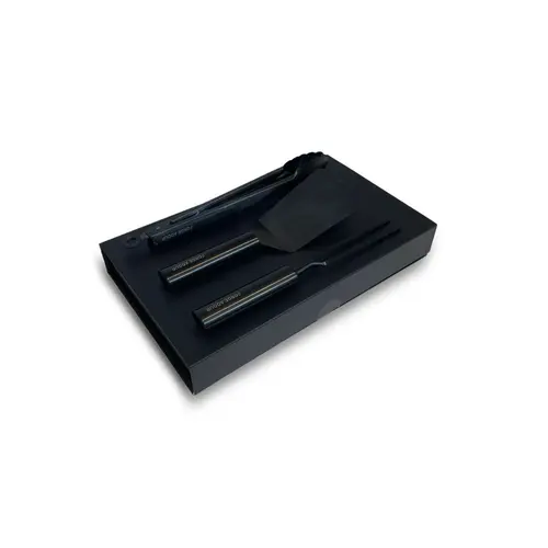 Kit de 3 ustensiles pour plancha coloris noir en titane Forge Adour - 38,5 x 23 cm