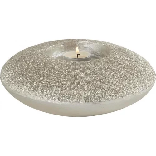 Bougeoir bohème résine Ø16xH6 cm