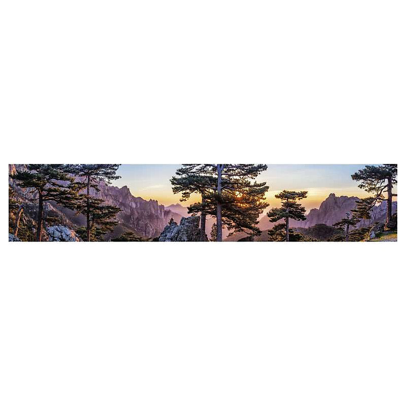 Brise vue imprimé paysage du COL DE BAVELLA – H.1 x L.5 m, 100% occultant, Made in France par Scenolia + kit de fixation offert
