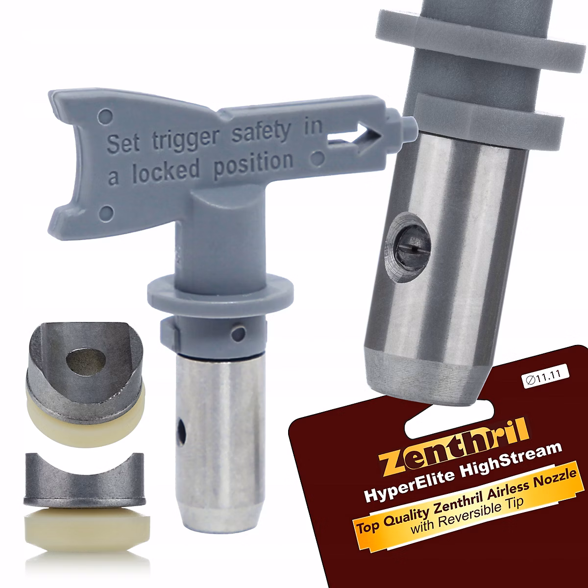 Buse de Peinture Airless Haute Pression HyperElite HighStream 119 – Largeur 5 CM, Orifice 0.019