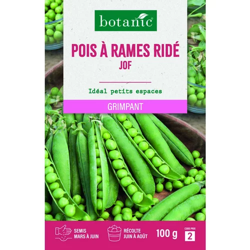 Graines de pois ridé à rames jof botanic® - graines ridé semer