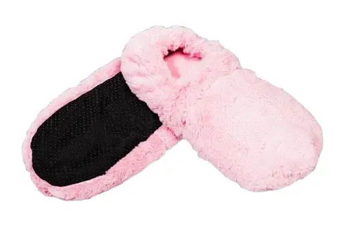 Bouillotte chausson coloris rose en grains de blé et lavande L'Artisan du bien-être - Taille unique