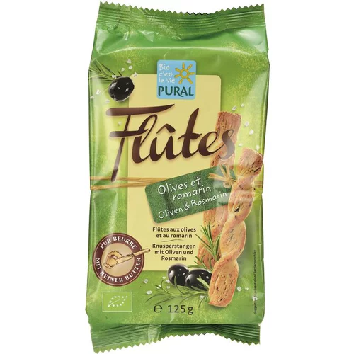 Flûtes olives romarin en sachet vert de 125 g