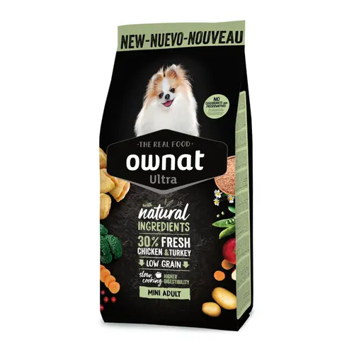 Croquette pour chien adulte de petite taille au poulet Ownat - 3 kg