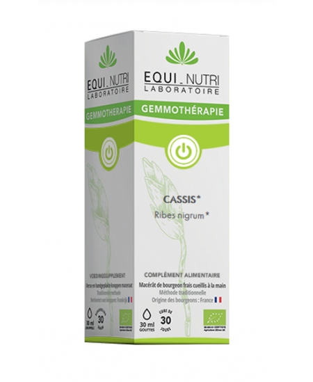Equi - Nutri - Cassis bourgeons bio Flacon compte gouttes - 30 ml