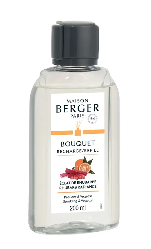 Recharge de bouquet parfumé senteur éclat de rhubarbe Maison Berger - 200 ml