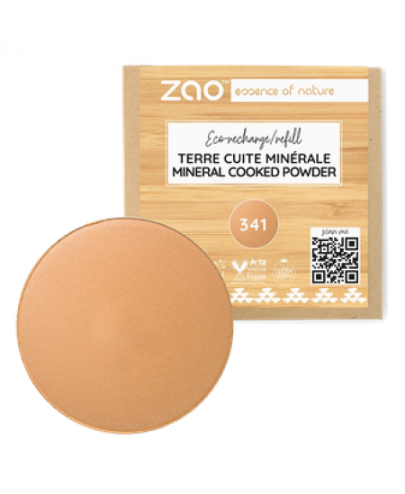 Zao Recharge Terre cuite minérale 341 Beige cuivré 15g