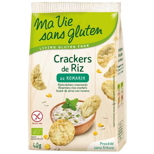 Crackers de riz au romarin bio en sachet de 40 g