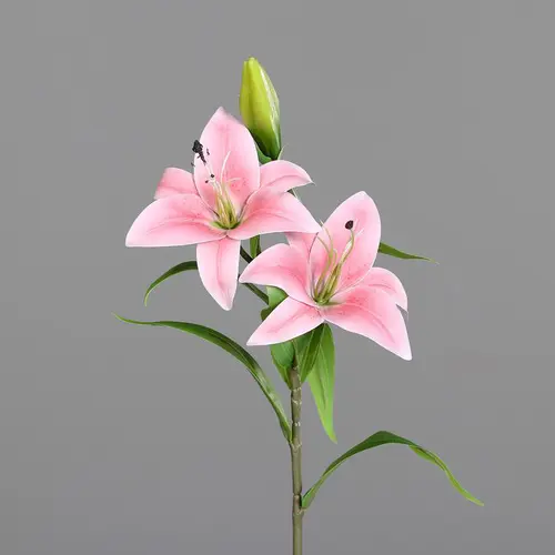Fleur artificielle Lys coloris rose - 75 cm