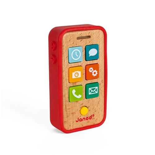 Téléphone sonore rouge à piles – 18 à 36 mois